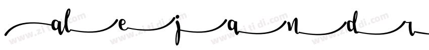 Alejandra Stylistic字体转换